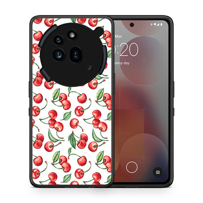 Θήκη Nothing Phone 3a Pro 5G Cherry Summer από τη Smartfits με σχέδιο στο πίσω μέρος και μαύρο περίβλημα | Nothing Phone 3a Pro 5G Cherry Summer case with colorful back and black bezels