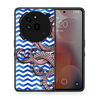 Θήκη Nothing Phone 3a Pro 5G Chevron Devilfish από τη Smartfits με σχέδιο στο πίσω μέρος και μαύρο περίβλημα | Nothing Phone 3a Pro 5G Chevron Devilfish case with colorful back and black bezels
