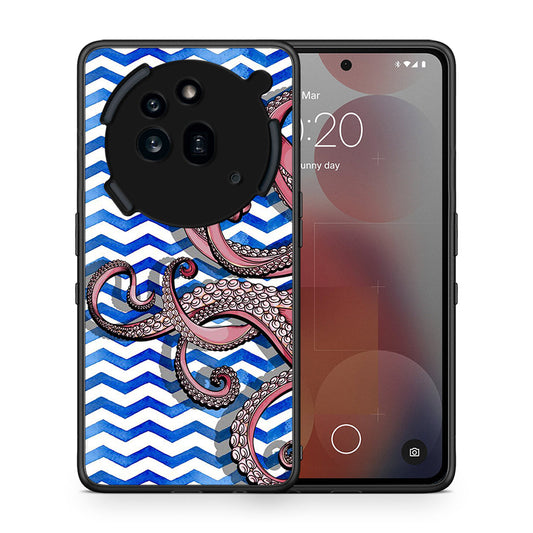 Θήκη Nothing Phone 3a Pro 5G Chevron Devilfish από τη Smartfits με σχέδιο στο πίσω μέρος και μαύρο περίβλημα | Nothing Phone 3a Pro 5G Chevron Devilfish case with colorful back and black bezels