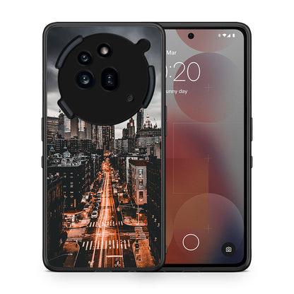 Θήκη Nothing Phone 3a Pro 5G City Lights από τη Smartfits με σχέδιο στο πίσω μέρος και μαύρο περίβλημα | Nothing Phone 3a Pro 5G City Lights case with colorful back and black bezels