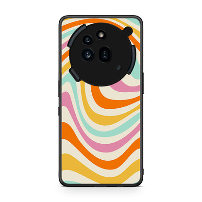 Nothing Phone 3a Pro 5G Colourful Waves θήκη από τη Smartfits με σχέδιο στο πίσω μέρος και μαύρο περίβλημα | Smartphone case with colorful back and black bezels by Smartfits