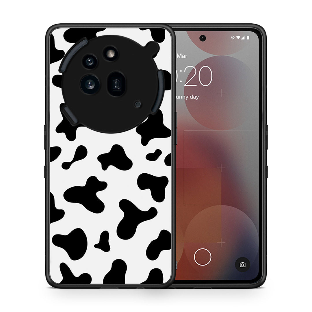 Θήκη Nothing Phone 3a Pro 5G Cow Print από τη Smartfits με σχέδιο στο πίσω μέρος και μαύρο περίβλημα | Nothing Phone 3a Pro 5G Cow Print case with colorful back and black bezels