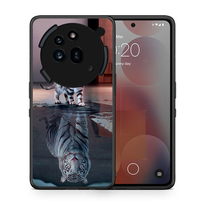 Θήκη Nothing Phone 3a Pro 5G Tiger Cute από τη Smartfits με σχέδιο στο πίσω μέρος και μαύρο περίβλημα | Nothing Phone 3a Pro 5G Tiger Cute case with colorful back and black bezels