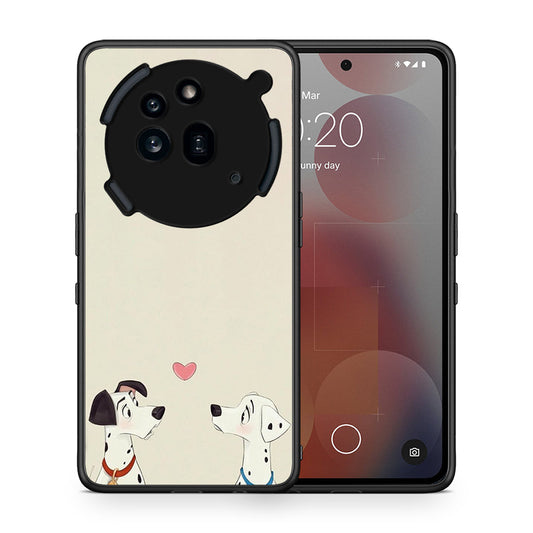 Θήκη Nothing Phone 3a Pro 5G Dalmatians Love από τη Smartfits με σχέδιο στο πίσω μέρος και μαύρο περίβλημα | Nothing Phone 3a Pro 5G Dalmatians Love case with colorful back and black bezels