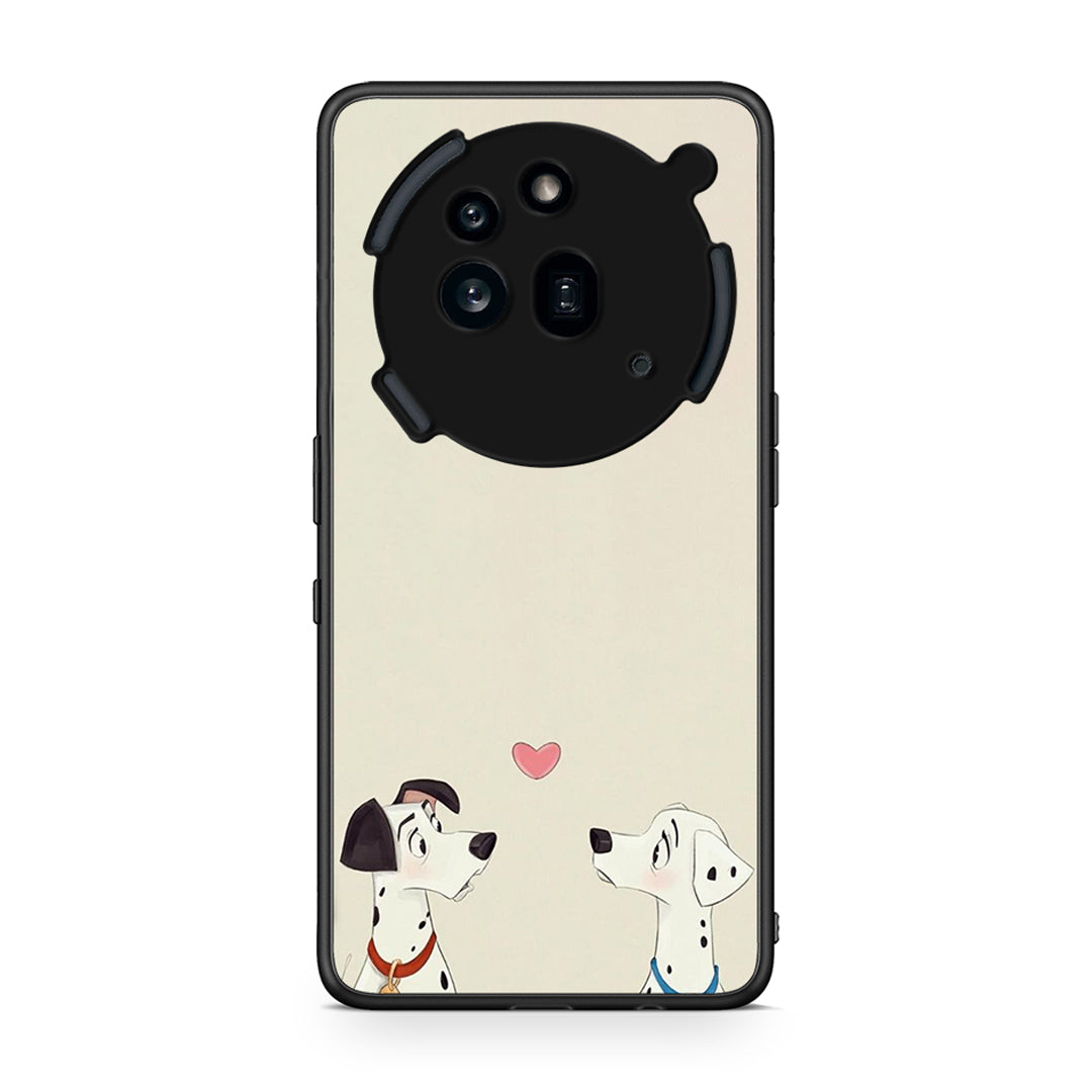 Nothing Phone 3a Pro 5G Dalmatians Love θήκη από τη Smartfits με σχέδιο στο πίσω μέρος και μαύρο περίβλημα | Smartphone case with colorful back and black bezels by Smartfits