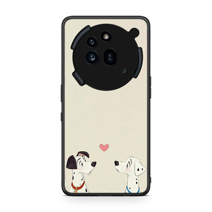 Nothing Phone 3a Pro 5G Dalmatians Love θήκη από τη Smartfits με σχέδιο στο πίσω μέρος και μαύρο περίβλημα | Smartphone case with colorful back and black bezels by Smartfits