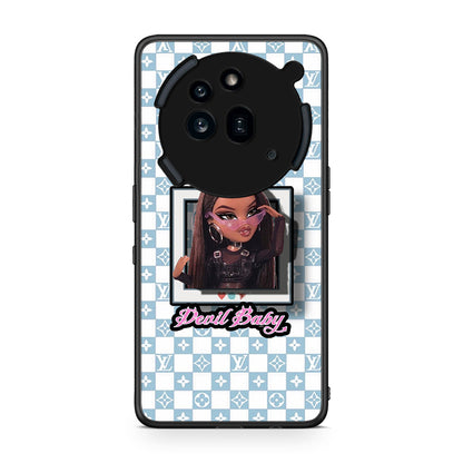 Nothing Phone 3a Pro 5G Devil Baby Θήκη Αγίου Βαλεντίνου από τη Smartfits με σχέδιο στο πίσω μέρος και μαύρο περίβλημα | Smartphone case with colorful back and black bezels by Smartfits