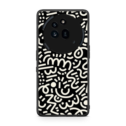 Nothing Phone 3a Pro 5G Doodle Art Θήκη από τη Smartfits με σχέδιο στο πίσω μέρος και μαύρο περίβλημα | Smartphone case with colorful back and black bezels by Smartfits