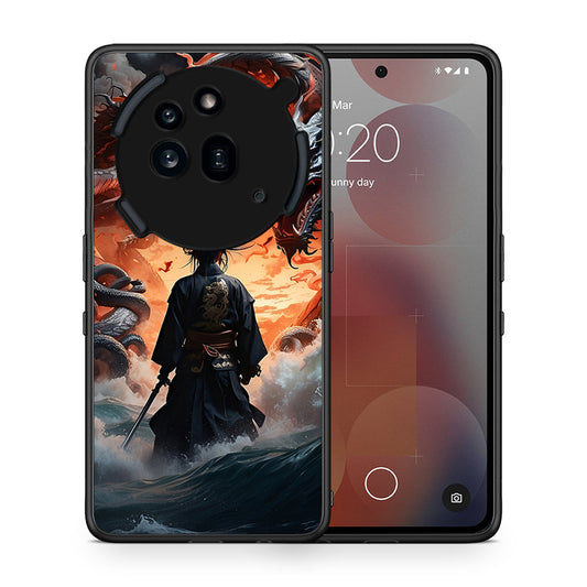 Θήκη Nothing Phone 3a Pro 5G Dragons Fight από τη Smartfits με σχέδιο στο πίσω μέρος και μαύρο περίβλημα | Nothing Phone 3a Pro 5G Dragons Fight case with colorful back and black bezels