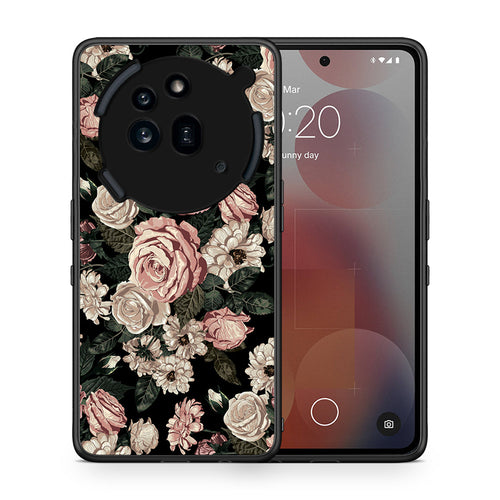 Θήκη Nothing Phone 3a Pro 5G Wild Roses Flower από τη Smartfits με σχέδιο στο πίσω μέρος και μαύρο περίβλημα | Nothing Phone 3a Pro 5G Wild Roses Flower case with colorful back and black bezels