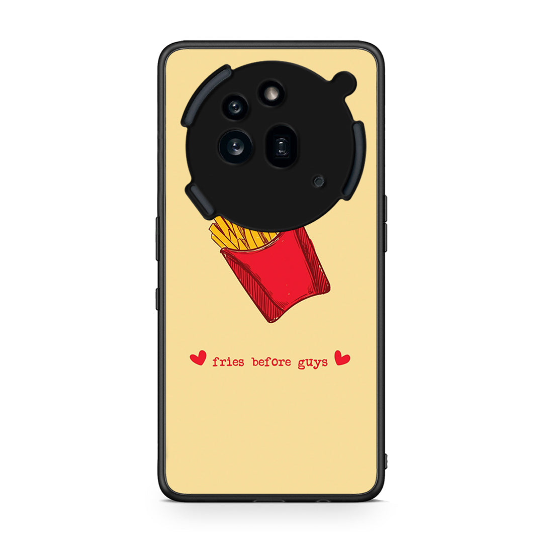 Nothing Phone 3a Pro 5G Fries Before Guys Θήκη Αγίου Βαλεντίνου από τη Smartfits με σχέδιο στο πίσω μέρος και μαύρο περίβλημα | Smartphone case with colorful back and black bezels by Smartfits