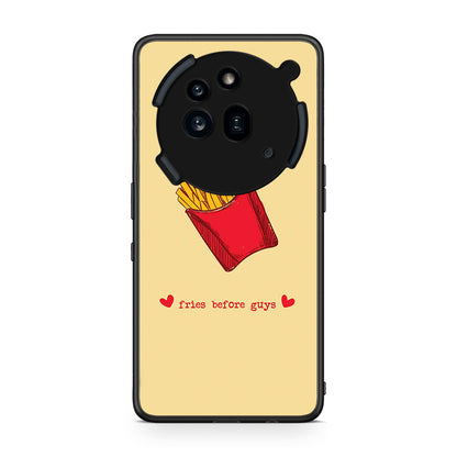 Nothing Phone 3a Pro 5G Fries Before Guys Θήκη Αγίου Βαλεντίνου από τη Smartfits με σχέδιο στο πίσω μέρος και μαύρο περίβλημα | Smartphone case with colorful back and black bezels by Smartfits