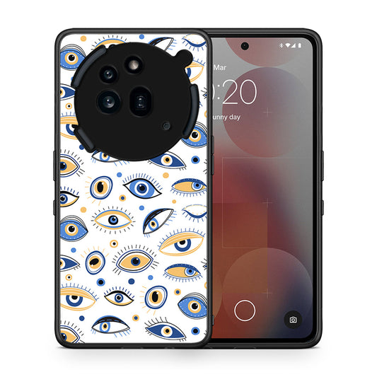 Θήκη Nothing Phone 3a Pro 5G Ftou Ftou από τη Smartfits με σχέδιο στο πίσω μέρος και μαύρο περίβλημα | Nothing Phone 3a Pro 5G Ftou Ftou case with colorful back and black bezels