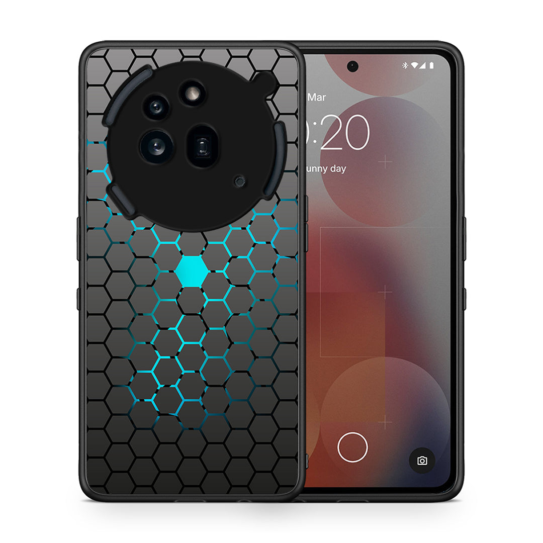 Θήκη Nothing Phone 3a Pro 5G Hexagonal Geometric από τη Smartfits με σχέδιο στο πίσω μέρος και μαύρο περίβλημα | Nothing Phone 3a Pro 5G Hexagonal Geometric case with colorful back and black bezels