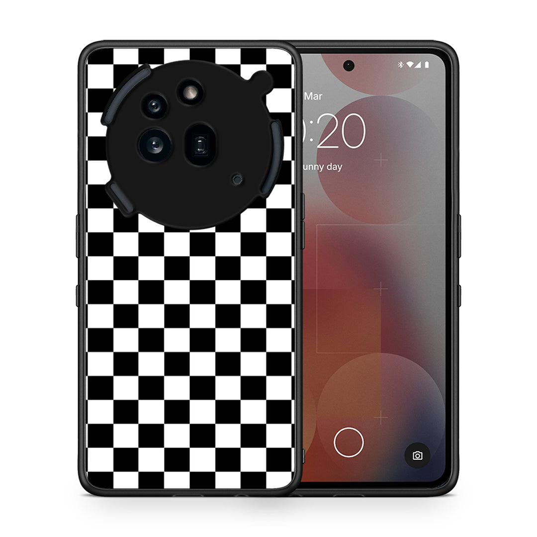 Θήκη Nothing Phone 3a Pro 5G Squares Geometric από τη Smartfits με σχέδιο στο πίσω μέρος και μαύρο περίβλημα | Nothing Phone 3a Pro 5G Squares Geometric case with colorful back and black bezels