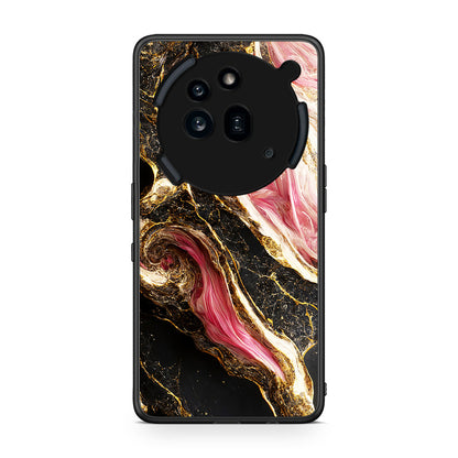 Nothing Phone 3a Pro 5G Glamorous Pink Marble θήκη από τη Smartfits με σχέδιο στο πίσω μέρος και μαύρο περίβλημα | Smartphone case with colorful back and black bezels by Smartfits