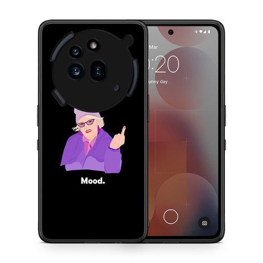 Θήκη Nothing Phone 3a Pro 5G Grandma Mood Black από τη Smartfits με σχέδιο στο πίσω μέρος και μαύρο περίβλημα | Nothing Phone 3a Pro 5G Grandma Mood Black case with colorful back and black bezels