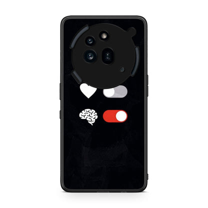 Nothing Phone 3a Pro 5G Heart Vs Brain Θήκη Αγίου Βαλεντίνου από τη Smartfits με σχέδιο στο πίσω μέρος και μαύρο περίβλημα | Smartphone case with colorful back and black bezels by Smartfits