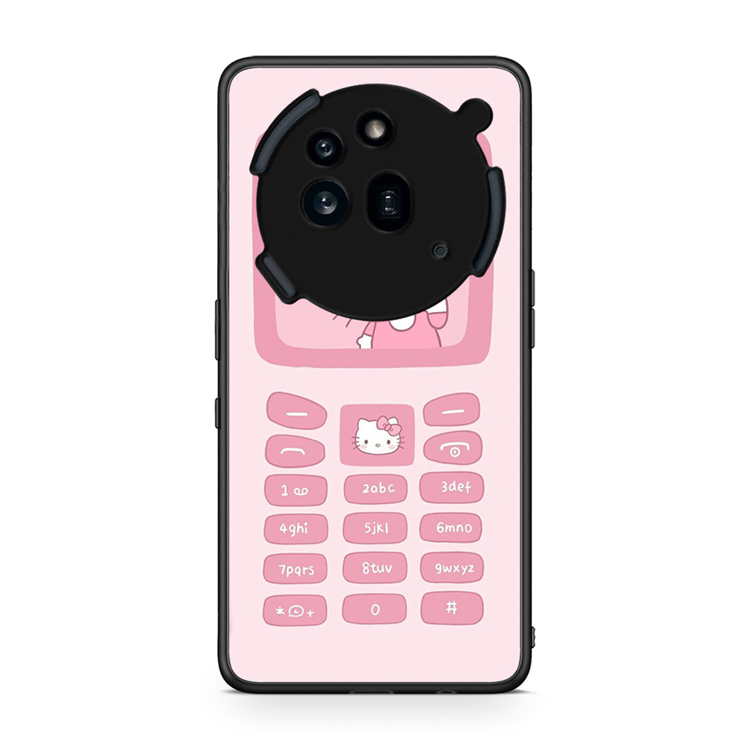 Nothing Phone 3a Pro 5G Hello Kitten Θήκη Αγίου Βαλεντίνου από τη Smartfits με σχέδιο στο πίσω μέρος και μαύρο περίβλημα | Smartphone case with colorful back and black bezels by Smartfits