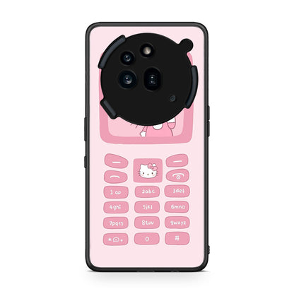 Nothing Phone 3a Pro 5G Hello Kitten Θήκη Αγίου Βαλεντίνου από τη Smartfits με σχέδιο στο πίσω μέρος και μαύρο περίβλημα | Smartphone case with colorful back and black bezels by Smartfits