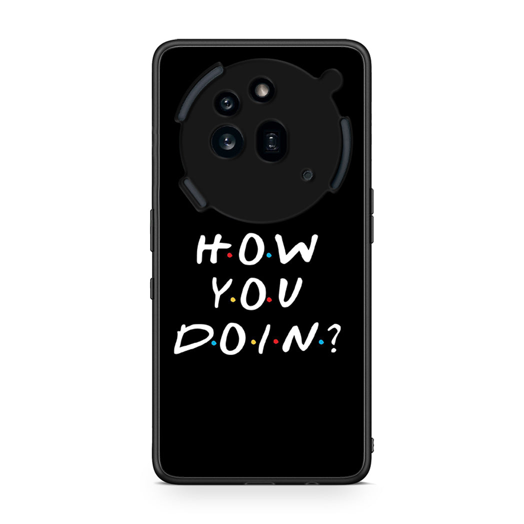 Nothing Phone 3a Pro 5G How You Doin θήκη από τη Smartfits με σχέδιο στο πίσω μέρος και μαύρο περίβλημα | Smartphone case with colorful back and black bezels by Smartfits