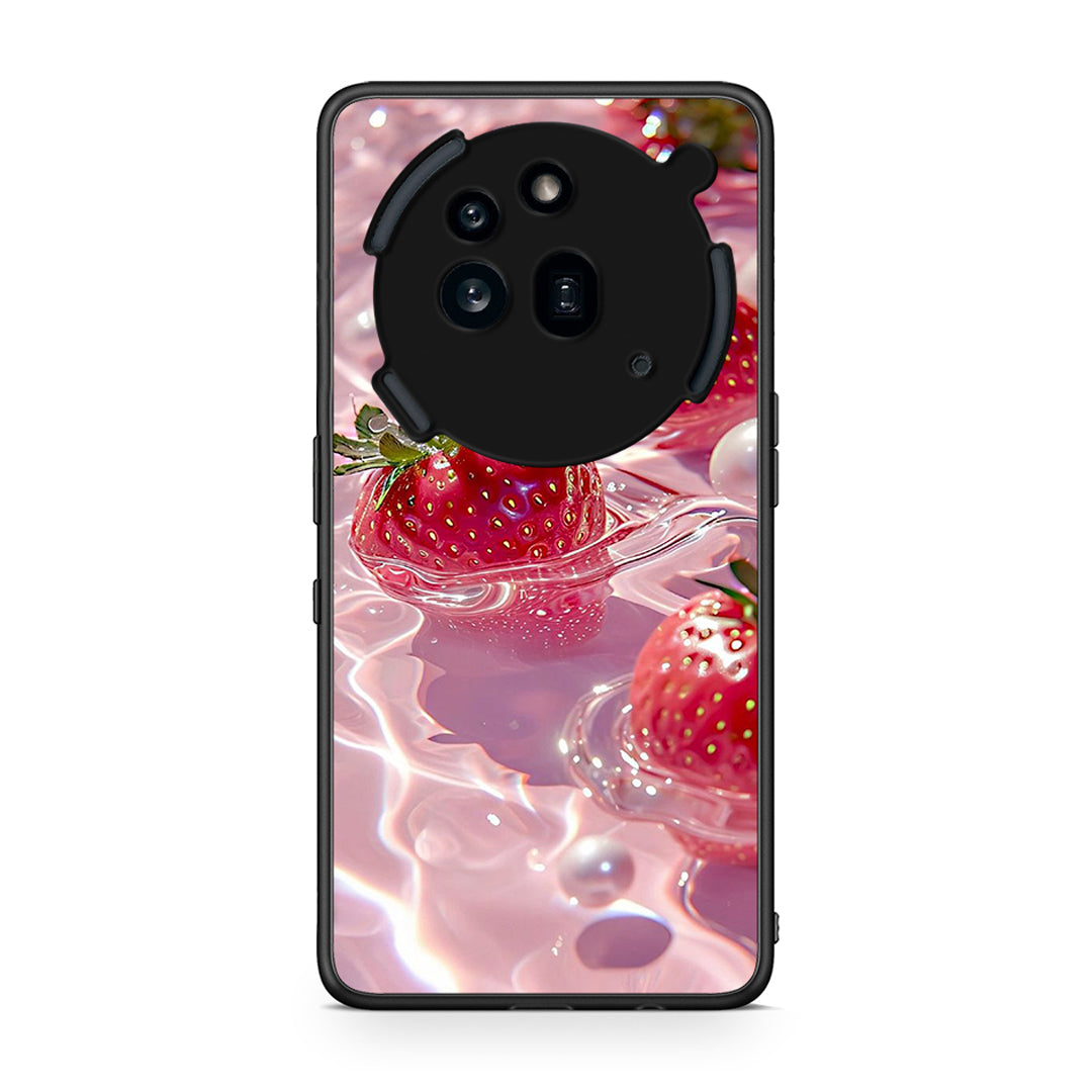 Nothing Phone 3a Pro 5G Juicy Strawberries θήκη από τη Smartfits με σχέδιο στο πίσω μέρος και μαύρο περίβλημα | Smartphone case with colorful back and black bezels by Smartfits