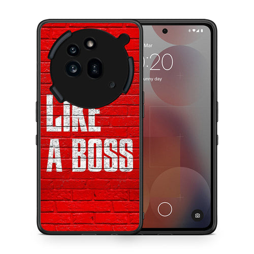 Θήκη Nothing Phone 3a Pro 5G Like A Boss από τη Smartfits με σχέδιο στο πίσω μέρος και μαύρο περίβλημα | Nothing Phone 3a Pro 5G Like A Boss case with colorful back and black bezels