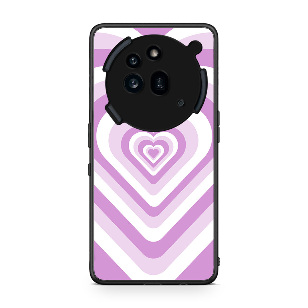 Nothing Phone 3a Pro 5G Lilac Hearts θήκη από τη Smartfits με σχέδιο στο πίσω μέρος και μαύρο περίβλημα | Smartphone case with colorful back and black bezels by Smartfits