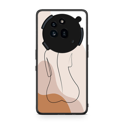 Nothing Phone 3a Pro 5G LineArt Woman θήκη από τη Smartfits με σχέδιο στο πίσω μέρος και μαύρο περίβλημα | Smartphone case with colorful back and black bezels by Smartfits