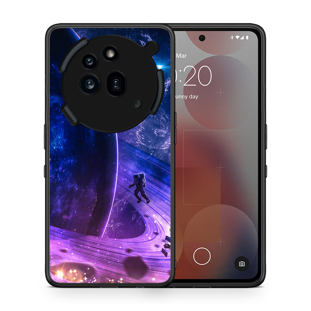 Θήκη Nothing Phone 3a Pro 5G Lost Astronaut από τη Smartfits με σχέδιο στο πίσω μέρος και μαύρο περίβλημα | Nothing Phone 3a Pro 5G Lost Astronaut case with colorful back and black bezels