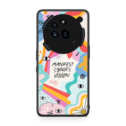 Nothing Phone 3a Pro 5G Manifest Your Vision θήκη από τη Smartfits με σχέδιο στο πίσω μέρος και μαύρο περίβλημα | Smartphone case with colorful back and black bezels by Smartfits