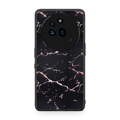 4 - Nothing Phone 3a Pro 5G Black Rosegold Marble case, cover, bumper