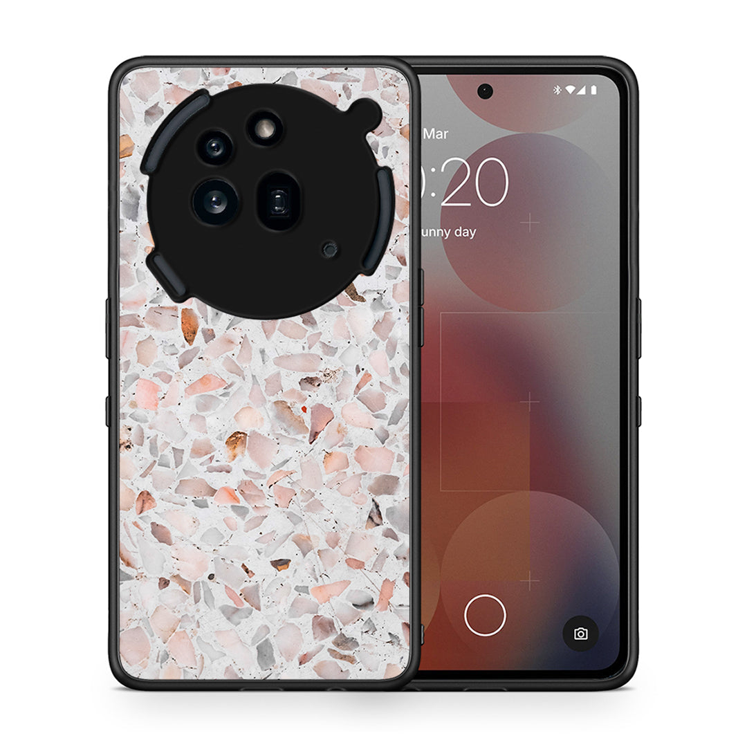 Θήκη Nothing Phone 3a Pro 5G Marble Terrazzo από τη Smartfits με σχέδιο στο πίσω μέρος και μαύρο περίβλημα | Nothing Phone 3a Pro 5G Marble Terrazzo case with colorful back and black bezels