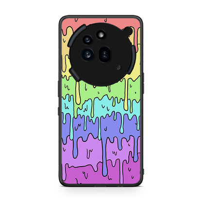 Nothing Phone 3a Pro 5G Melting Rainbow θήκη από τη Smartfits με σχέδιο στο πίσω μέρος και μαύρο περίβλημα | Smartphone case with colorful back and black bezels by Smartfits