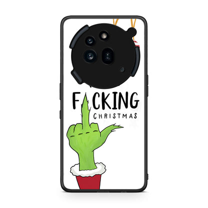 Nothing Phone 3a Pro 5G Merry F Xmas θήκη από τη Smartfits με σχέδιο στο πίσω μέρος και μαύρο περίβλημα | Smartphone case with colorful back and black bezels by Smartfits