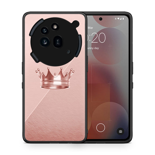 Θήκη Nothing Phone 3a Pro 5G Crown Minimal από τη Smartfits με σχέδιο στο πίσω μέρος και μαύρο περίβλημα | Nothing Phone 3a Pro 5G Crown Minimal case with colorful back and black bezels
