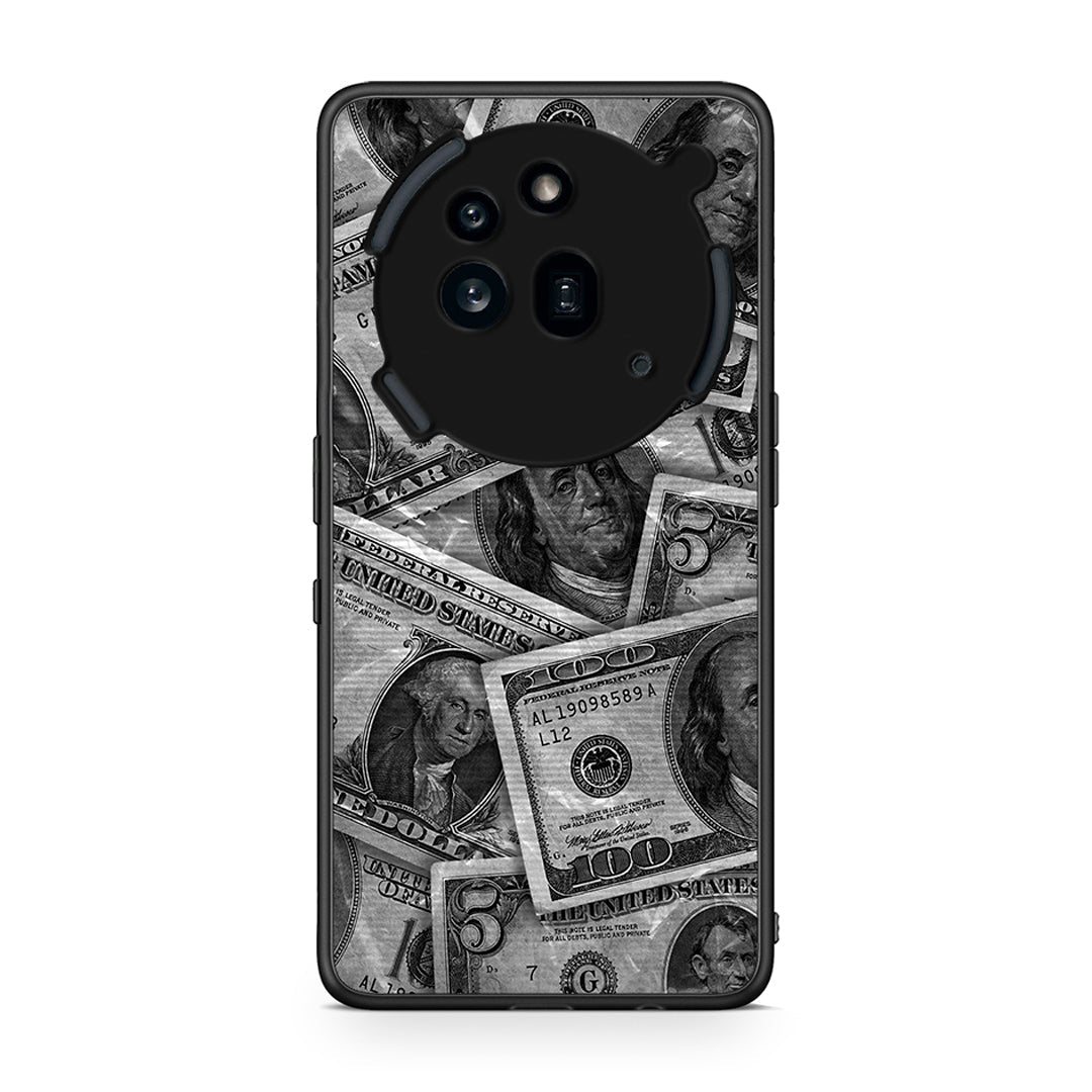 Nothing Phone 3a Pro 5G Money Dollars θήκη από τη Smartfits με σχέδιο στο πίσω μέρος και μαύρο περίβλημα | Smartphone case with colorful back and black bezels by Smartfits