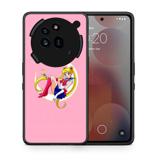 Θήκη Nothing Phone 3a Pro 5G Moon Girl από τη Smartfits με σχέδιο στο πίσω μέρος και μαύρο περίβλημα | Nothing Phone 3a Pro 5G Moon Girl case with colorful back and black bezels