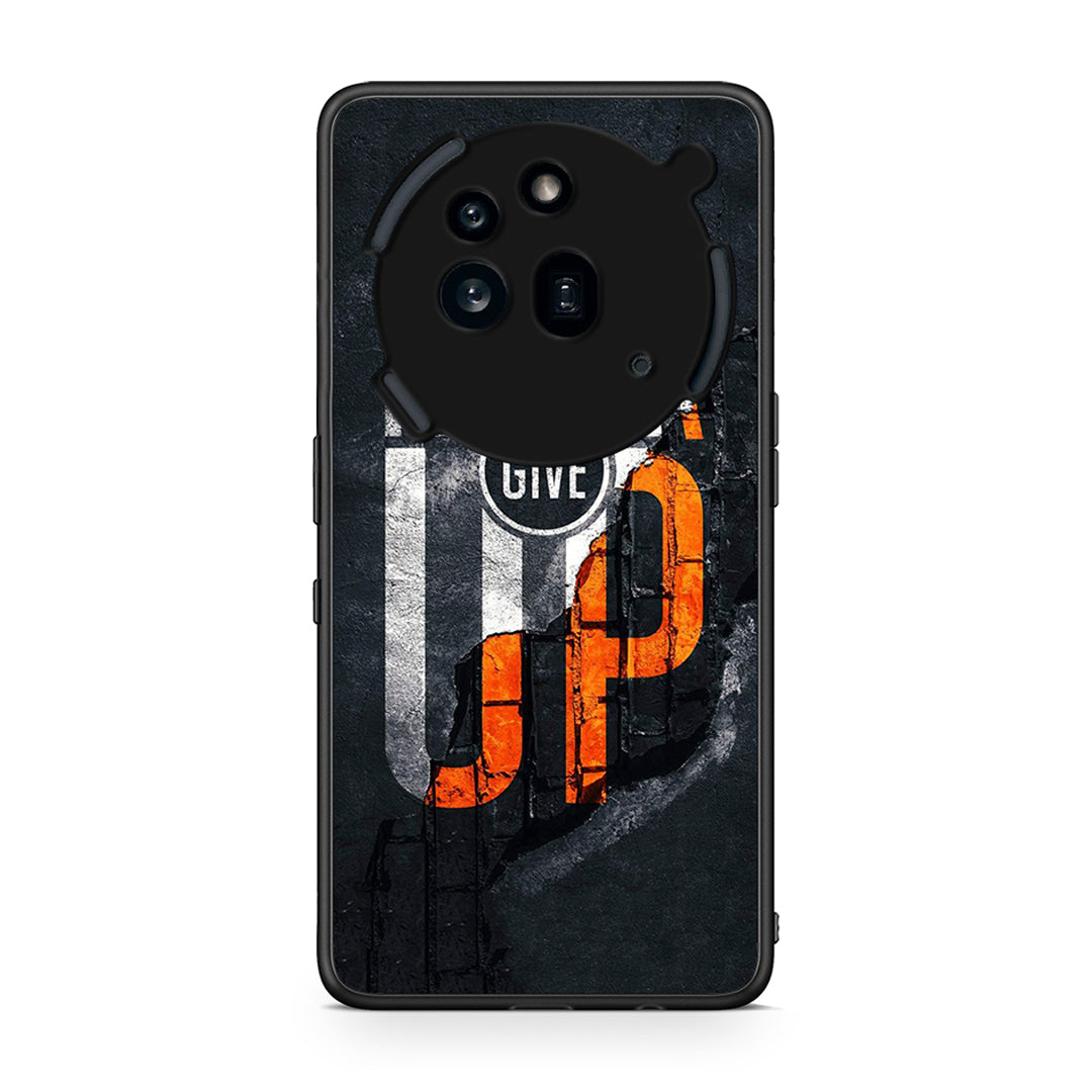 Nothing Phone 3a Pro 5G Never Give Up Θήκη Αγίου Βαλεντίνου από τη Smartfits με σχέδιο στο πίσω μέρος και μαύρο περίβλημα | Smartphone case with colorful back and black bezels by Smartfits
