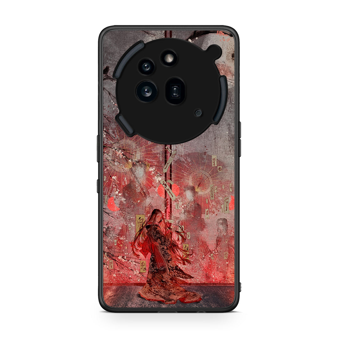 Nothing Phone 3a Pro 5G Nezuko Kamado θήκη από τη Smartfits με σχέδιο στο πίσω μέρος και μαύρο περίβλημα | Smartphone case with colorful back and black bezels by Smartfits