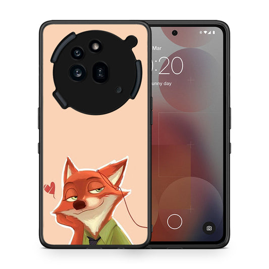Θήκη Nothing Phone 3a Pro 5G Nick Wilde And Judy Hopps Love 1 από τη Smartfits με σχέδιο στο πίσω μέρος και μαύρο περίβλημα | Nothing Phone 3a Pro 5G Nick Wilde And Judy Hopps Love 1 case with colorful back and black bezels