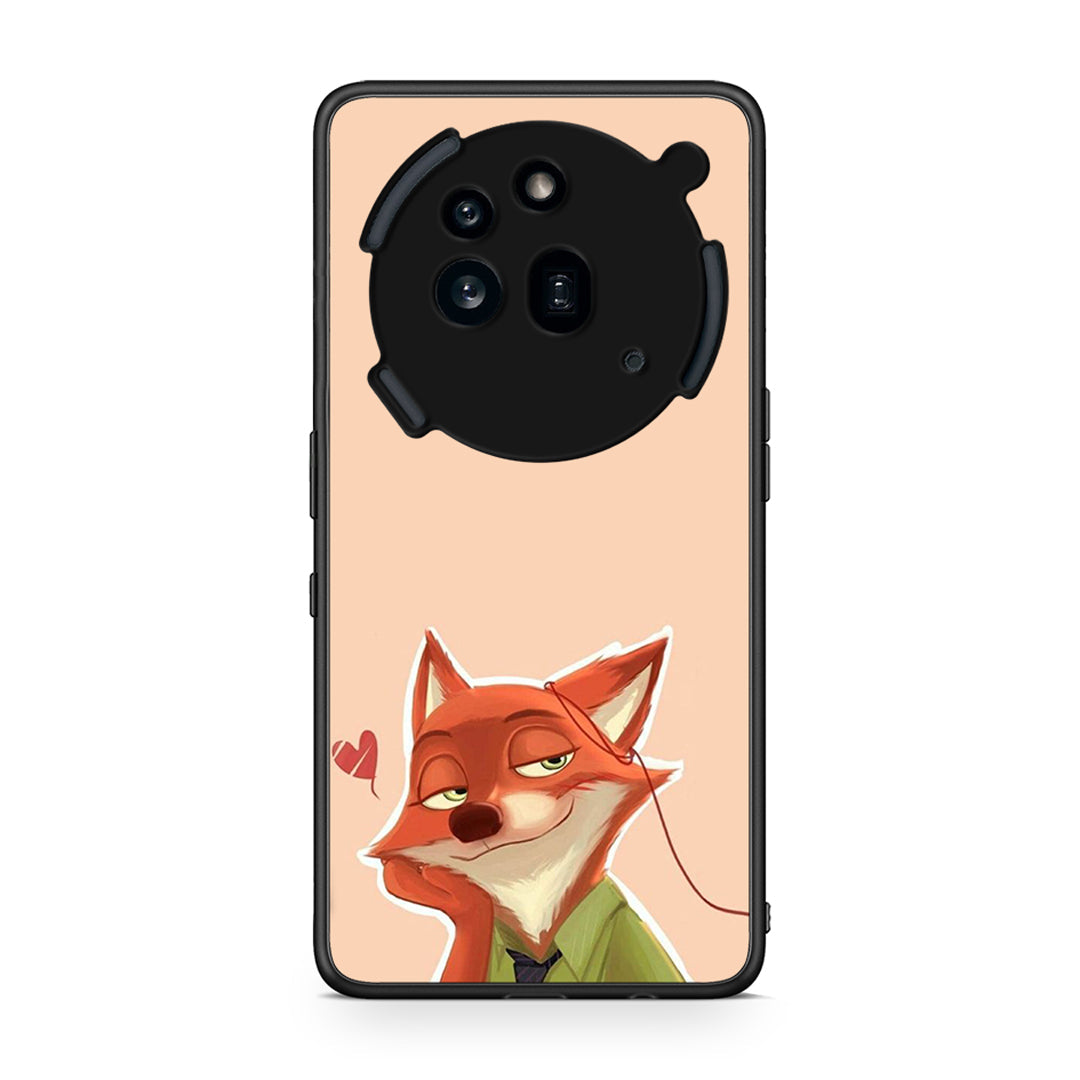 Nothing Phone 3a Pro 5G Nick Wilde And Judy Hopps Love 1 θήκη από τη Smartfits με σχέδιο στο πίσω μέρος και μαύρο περίβλημα | Smartphone case with colorful back and black bezels by Smartfits