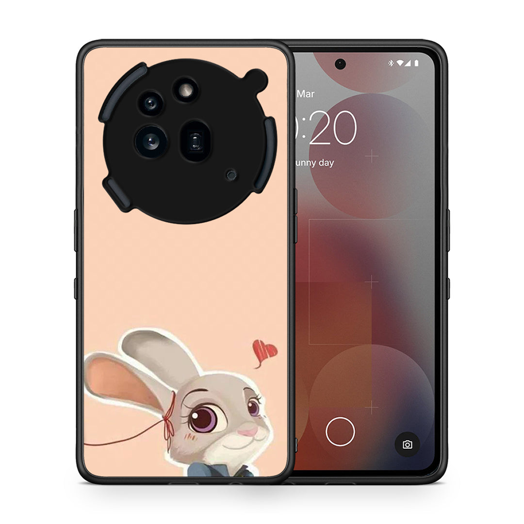 Θήκη Nothing Phone 3a Pro 5G Nick Wilde And Judy Hopps Love 2 από τη Smartfits με σχέδιο στο πίσω μέρος και μαύρο περίβλημα | Nothing Phone 3a Pro 5G Nick Wilde And Judy Hopps Love 2 case with colorful back and black bezels