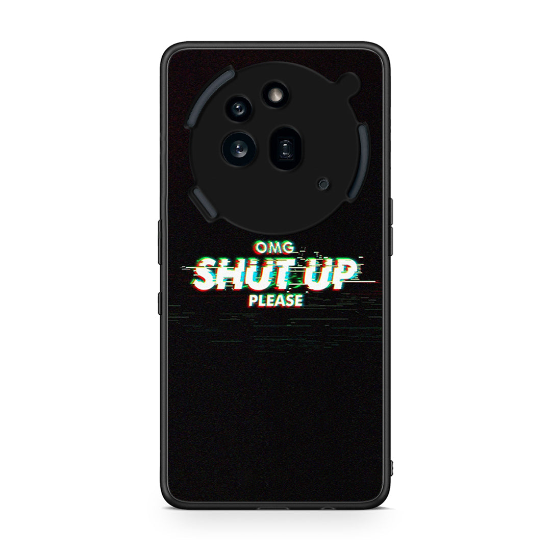 Nothing Phone 3a Pro 5G OMG ShutUp θήκη από τη Smartfits με σχέδιο στο πίσω μέρος και μαύρο περίβλημα | Smartphone case with colorful back and black bezels by Smartfits