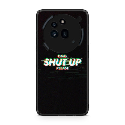 Nothing Phone 3a Pro 5G OMG ShutUp θήκη από τη Smartfits με σχέδιο στο πίσω μέρος και μαύρο περίβλημα | Smartphone case with colorful back and black bezels by Smartfits