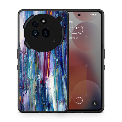 Θήκη Nothing Phone 3a Pro 5G Winter Paint από τη Smartfits με σχέδιο στο πίσω μέρος και μαύρο περίβλημα | Nothing Phone 3a Pro 5G Winter Paint case with colorful back and black bezels
