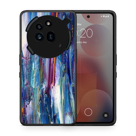 Θήκη Nothing Phone 3a Pro 5G Winter Paint από τη Smartfits με σχέδιο στο πίσω μέρος και μαύρο περίβλημα | Nothing Phone 3a Pro 5G Winter Paint case with colorful back and black bezels