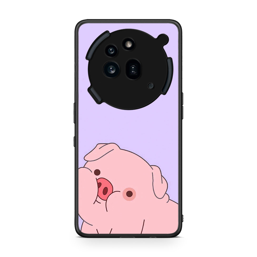 Nothing Phone 3a Pro 5G Pig Love 2 Θήκη Αγίου Βαλεντίνου από τη Smartfits με σχέδιο στο πίσω μέρος και μαύρο περίβλημα | Smartphone case with colorful back and black bezels by Smartfits