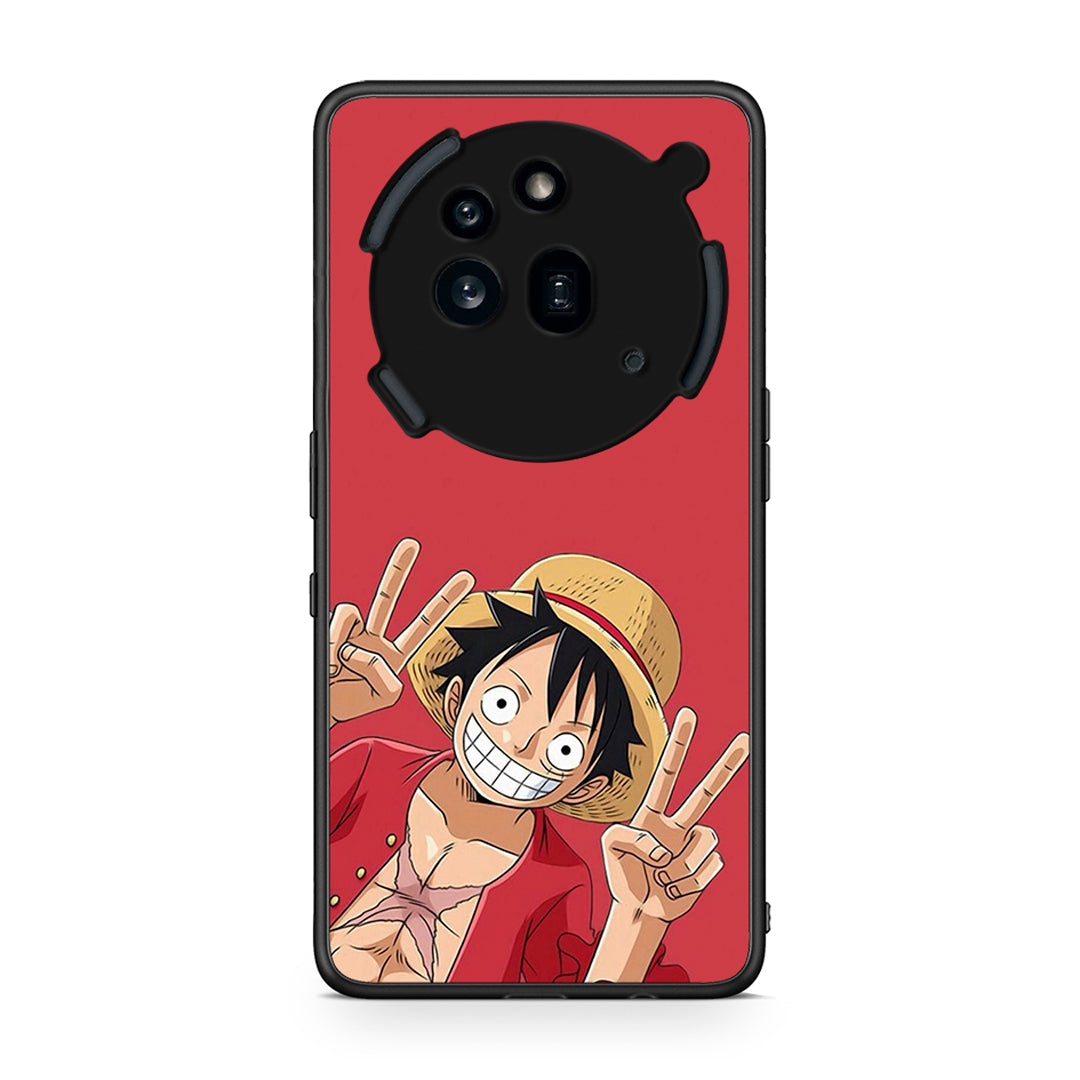 Nothing Phone 3a Pro 5G Pirate Luffy Θήκη από τη Smartfits με σχέδιο στο πίσω μέρος και μαύρο περίβλημα | Smartphone case with colorful back and black bezels by Smartfits