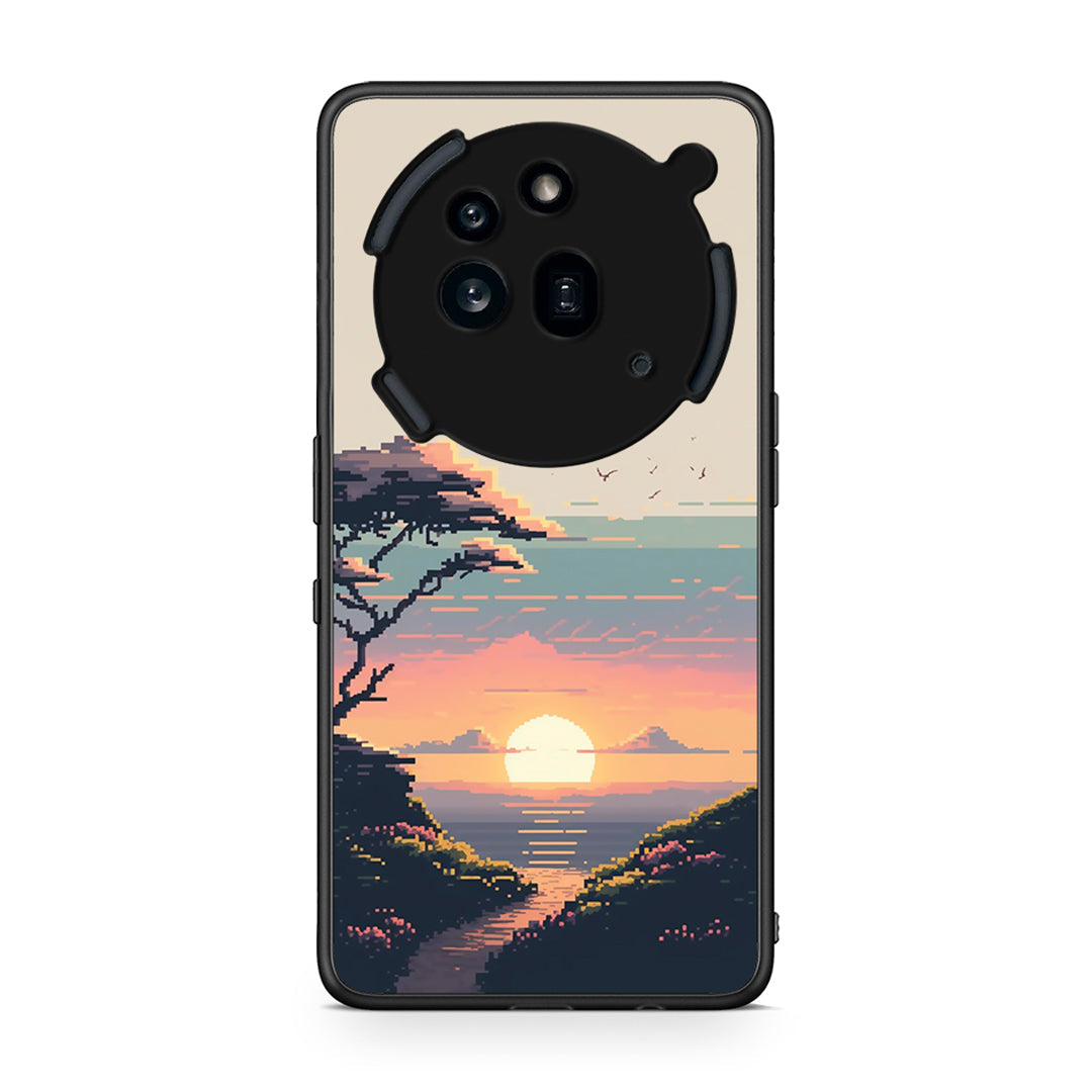 Nothing Phone 3a Pro 5G Pixel Sunset Θήκη από τη Smartfits με σχέδιο στο πίσω μέρος και μαύρο περίβλημα | Smartphone case with colorful back and black bezels by Smartfits